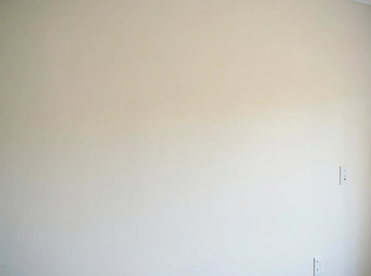 The same Western Sydney home-gym wall bare with exposed power points before the mirror was fitted